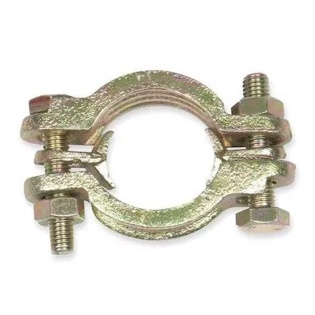 Value Brand Value Brand 3LX58 Double-Bolt Hose Clamp 15/16"W Zinc-Plated Steel — product photo