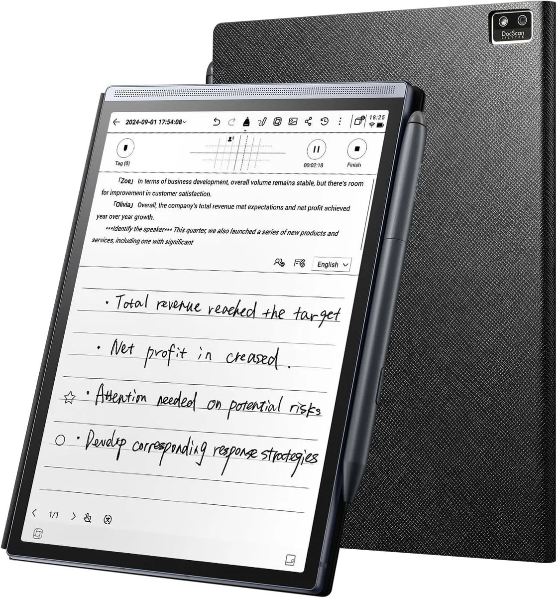iFLYTEK iFLYTEK AINOTE Air 2 8.2" E-Ink Tablet 4GB 32GB with Black Folio Case — product photo