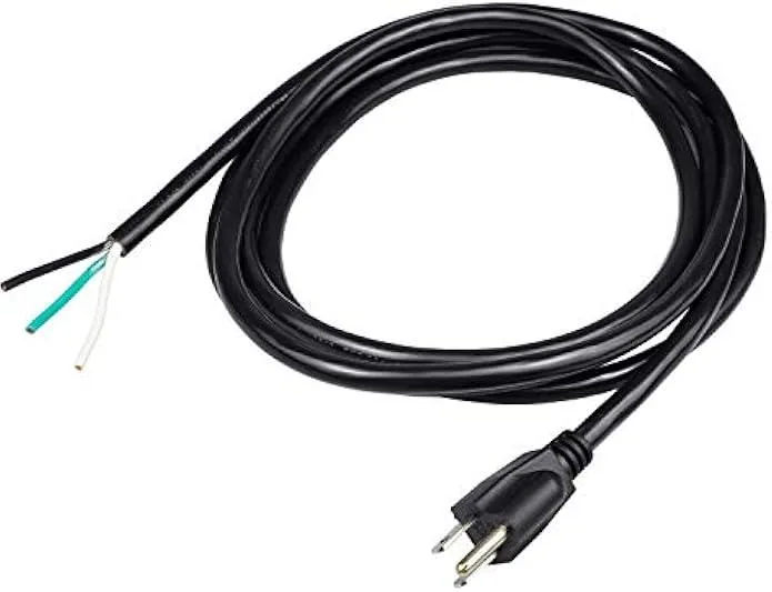 TAURKENAM TAURKENAM 10ft 14AWG 15A NEMA 5-15P to bare end power adapter — product photo