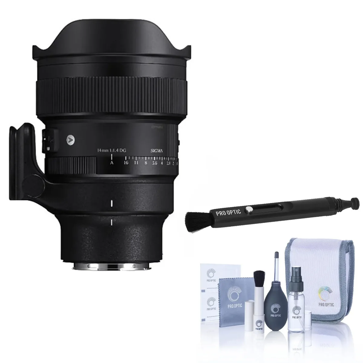 SIGMA SIGMA 14mm f/1.4 DG Art Lens for Sony E with Cleaning Kit — product photo