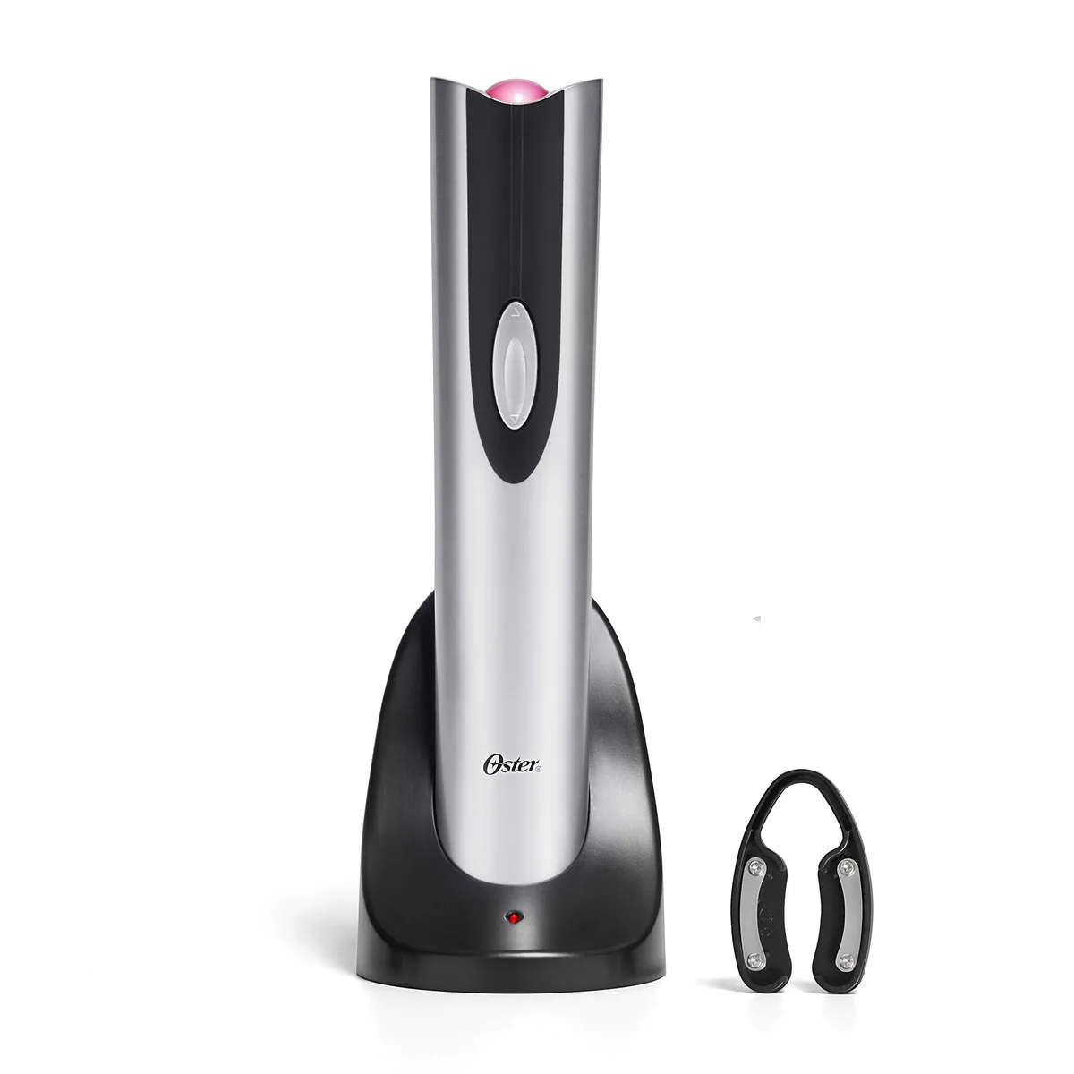  Oster FPSTBW8207-S-AMZ Cordless Electric Wine Opener with Foil Cutter Silver specialty appliance — product photo
