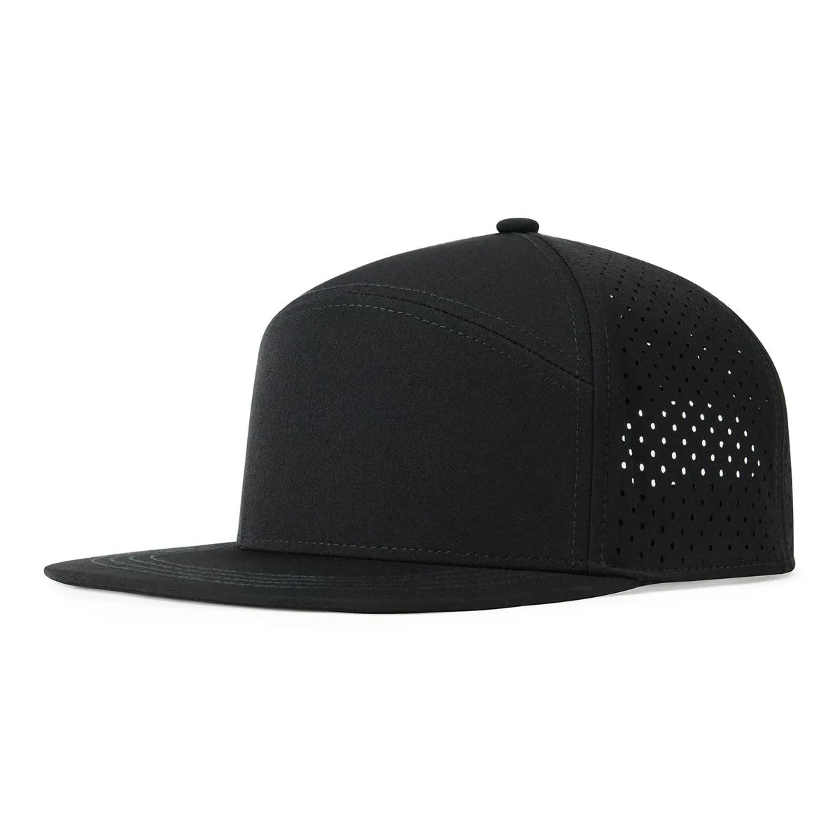 FEINION Flat Brim Snapback Cap Black 57-60cm — product photo