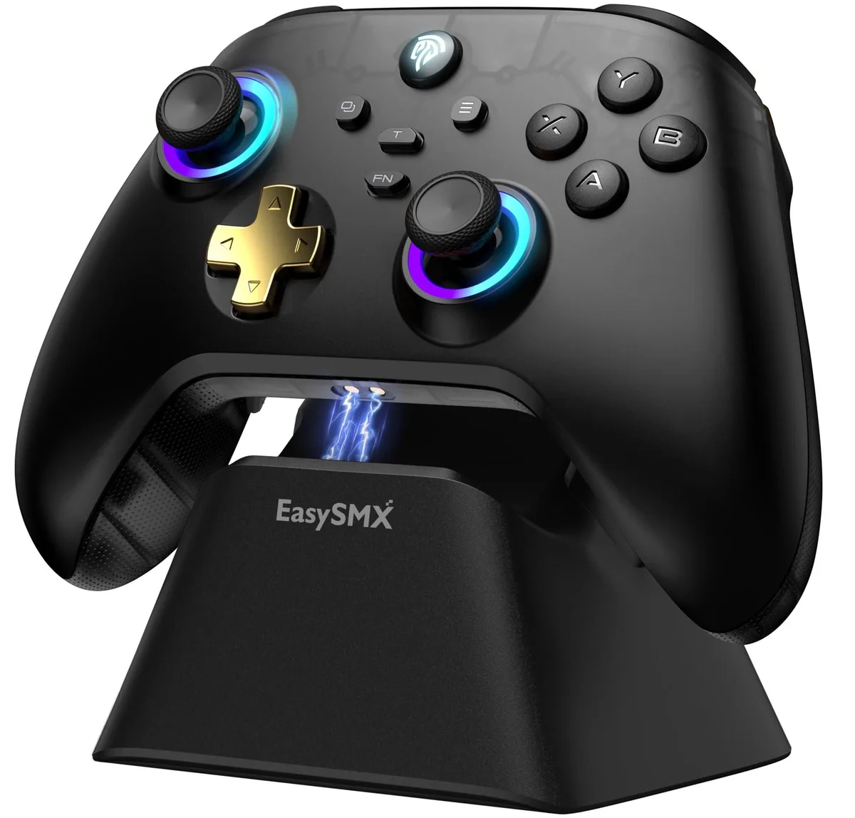 EasySMX D05 Hall Effect Wireless Controller with Charging Dock — product photo