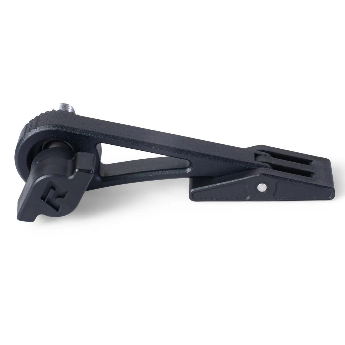 Black plastic right leg assembly with metal hook for Rhino Slider