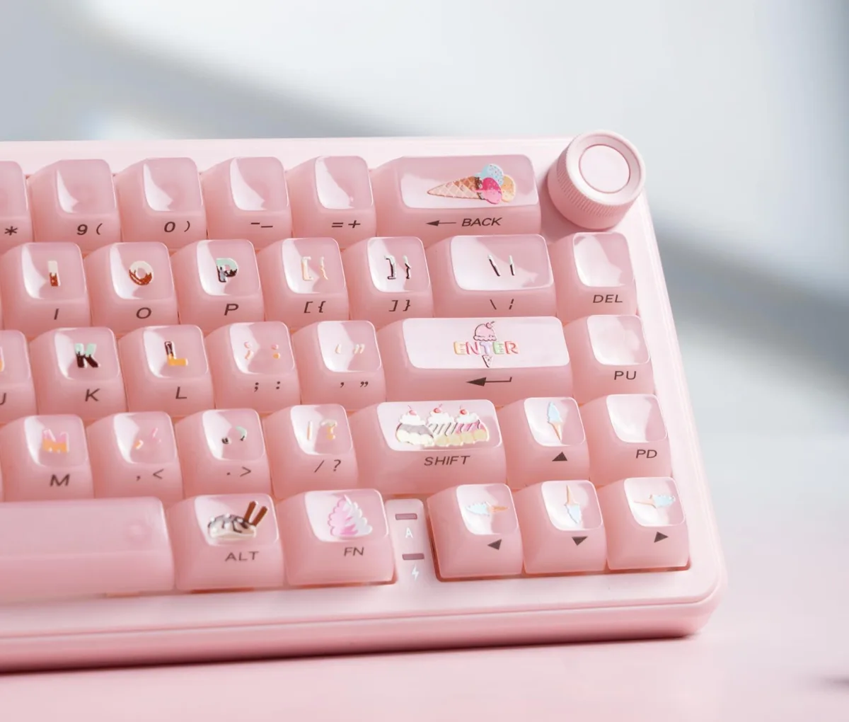 Womier Womier Pink Jelly Keycaps MDA Profile 115-Key 60 65 75 100% — product photo