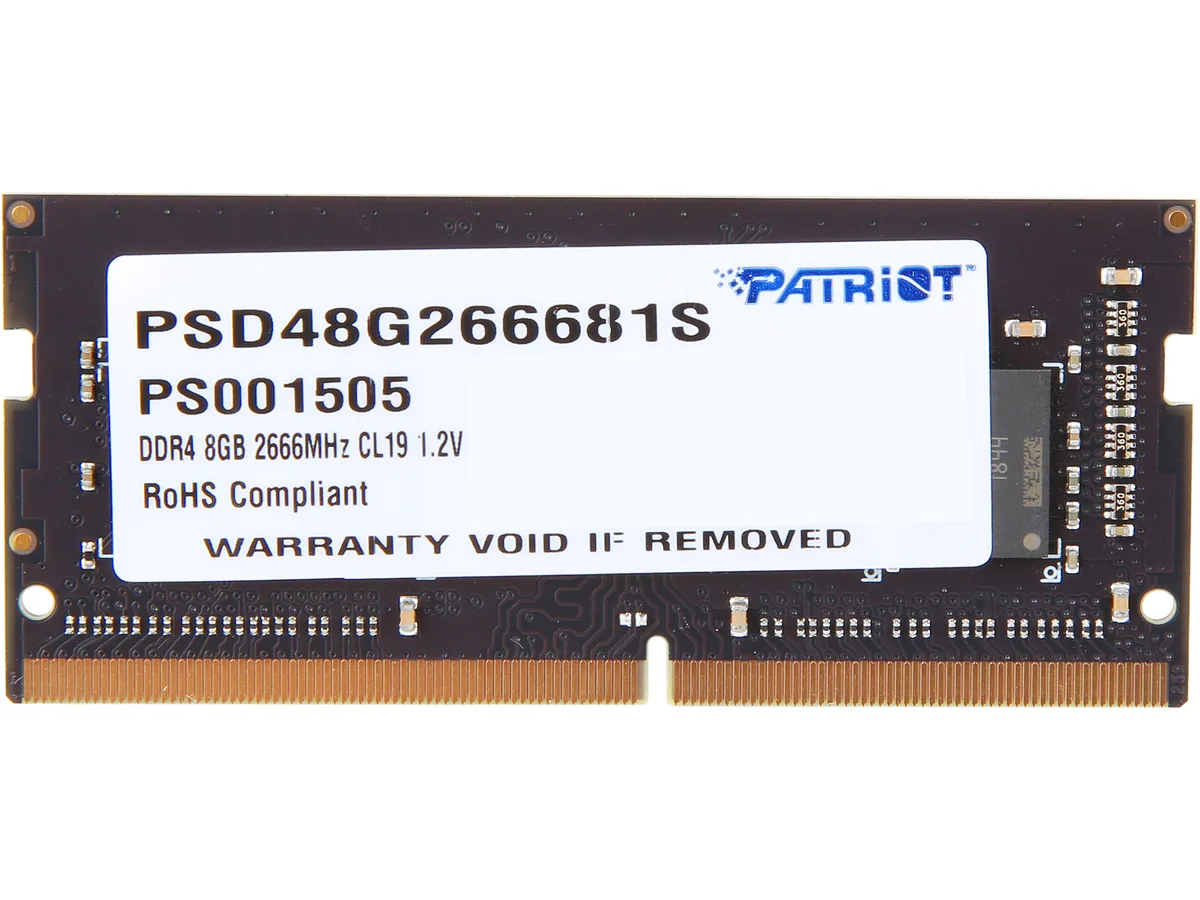Patriot Memory Patriot Memory PSD48G266681S 8GB DDR4 2666 laptop RAM — product photo