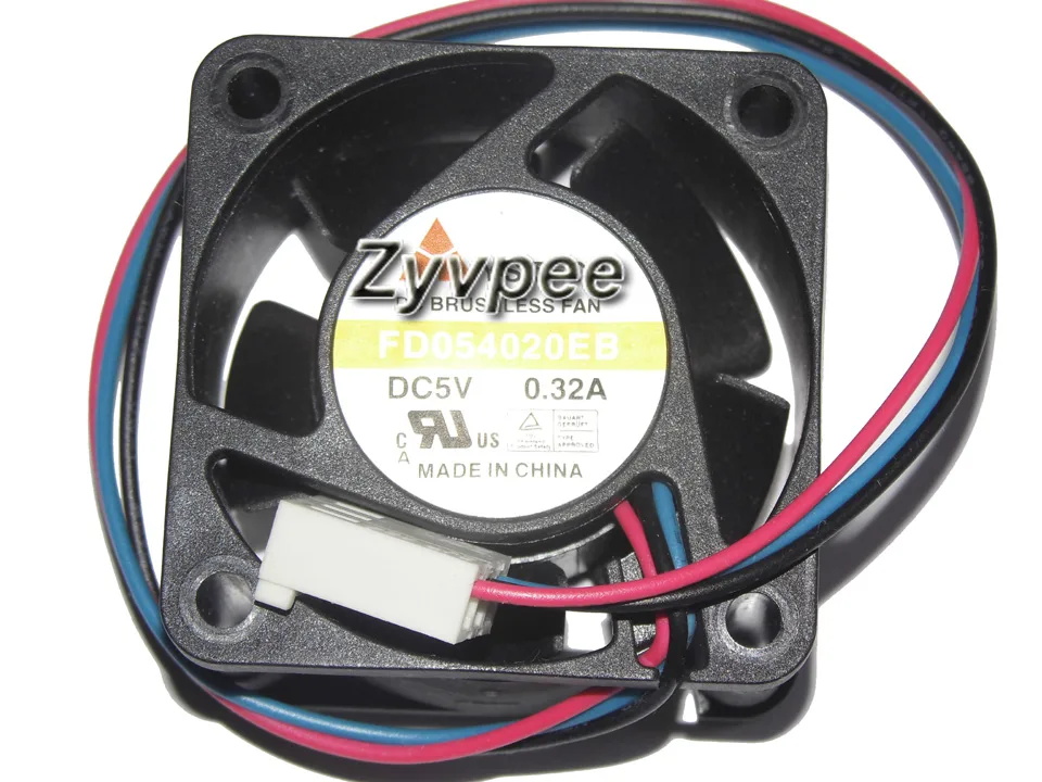 Zyvpee Zyvpee FD054020EB 40×40×20mm 5V 0.32A 3-pin case fan — product photo