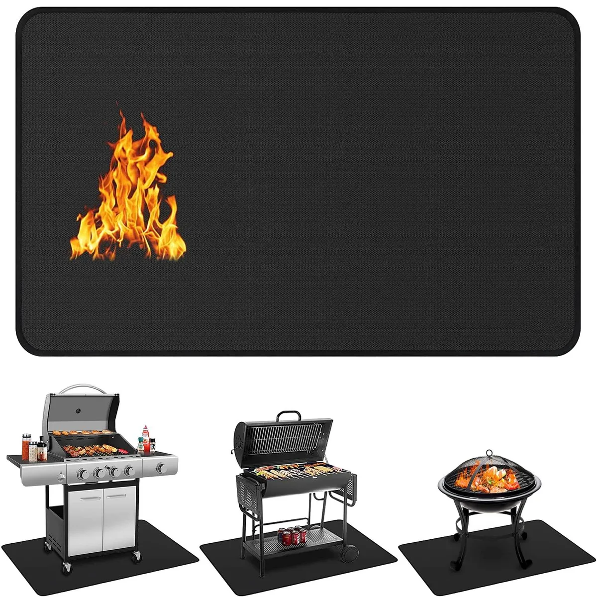  Healthy Living Under Grill Mat 60 x 40 inch Stainless Steel — product photo