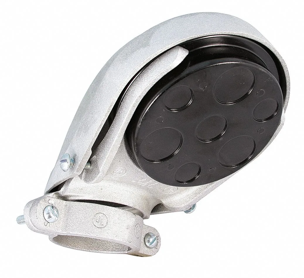 Hubbell Incorporated Hubbell Incorporated 2416 4 in EMT/IMC Conduit Cap Snap-On Aluminum Plain Natural — product photo