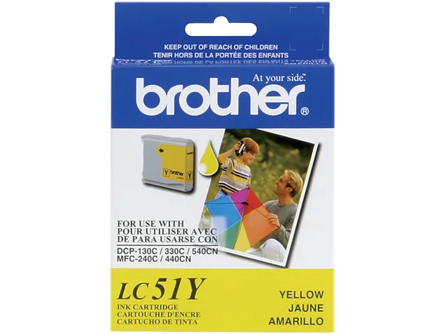 Brother Brother LC51Y Yellow Ink Cartridge (genuine brands) 400 pages — product photo