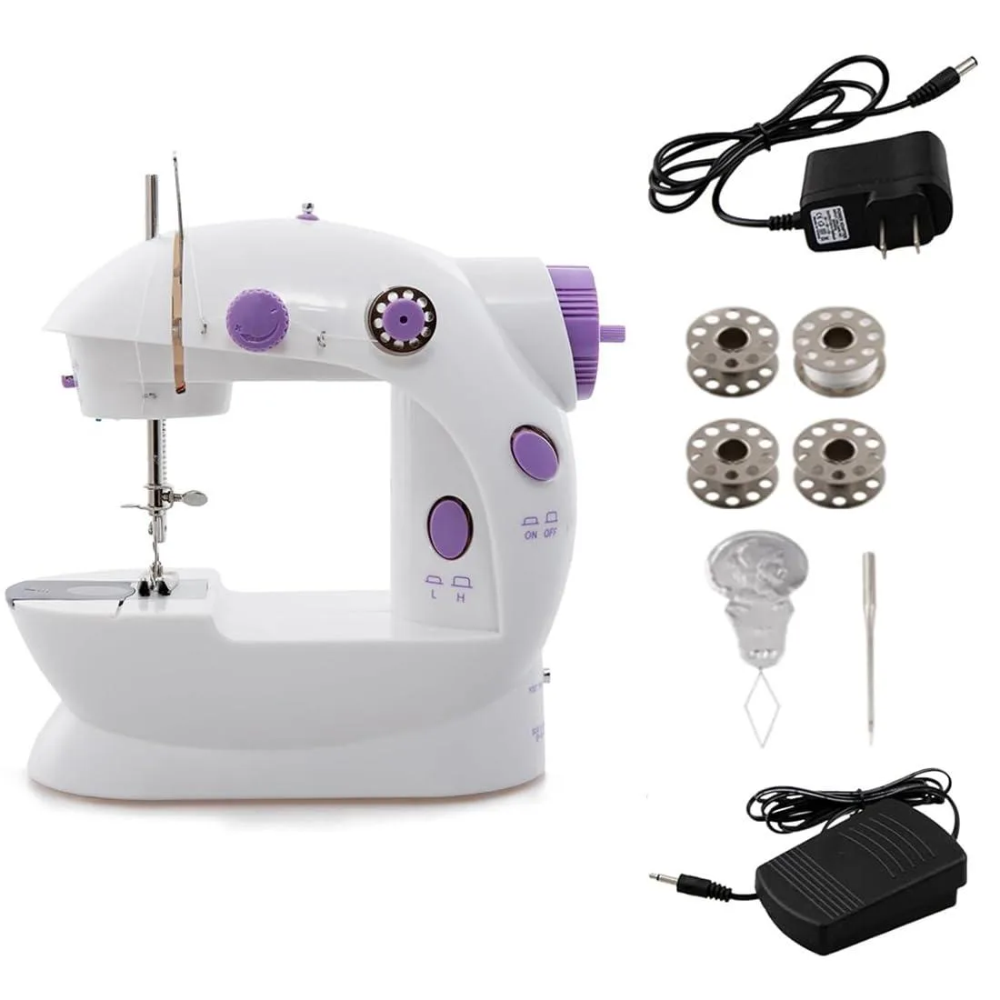  Cuhubyup Mini Sewing Machine White 7.8 in x 3.9 in x 9.0 in .4 lb — product photo
