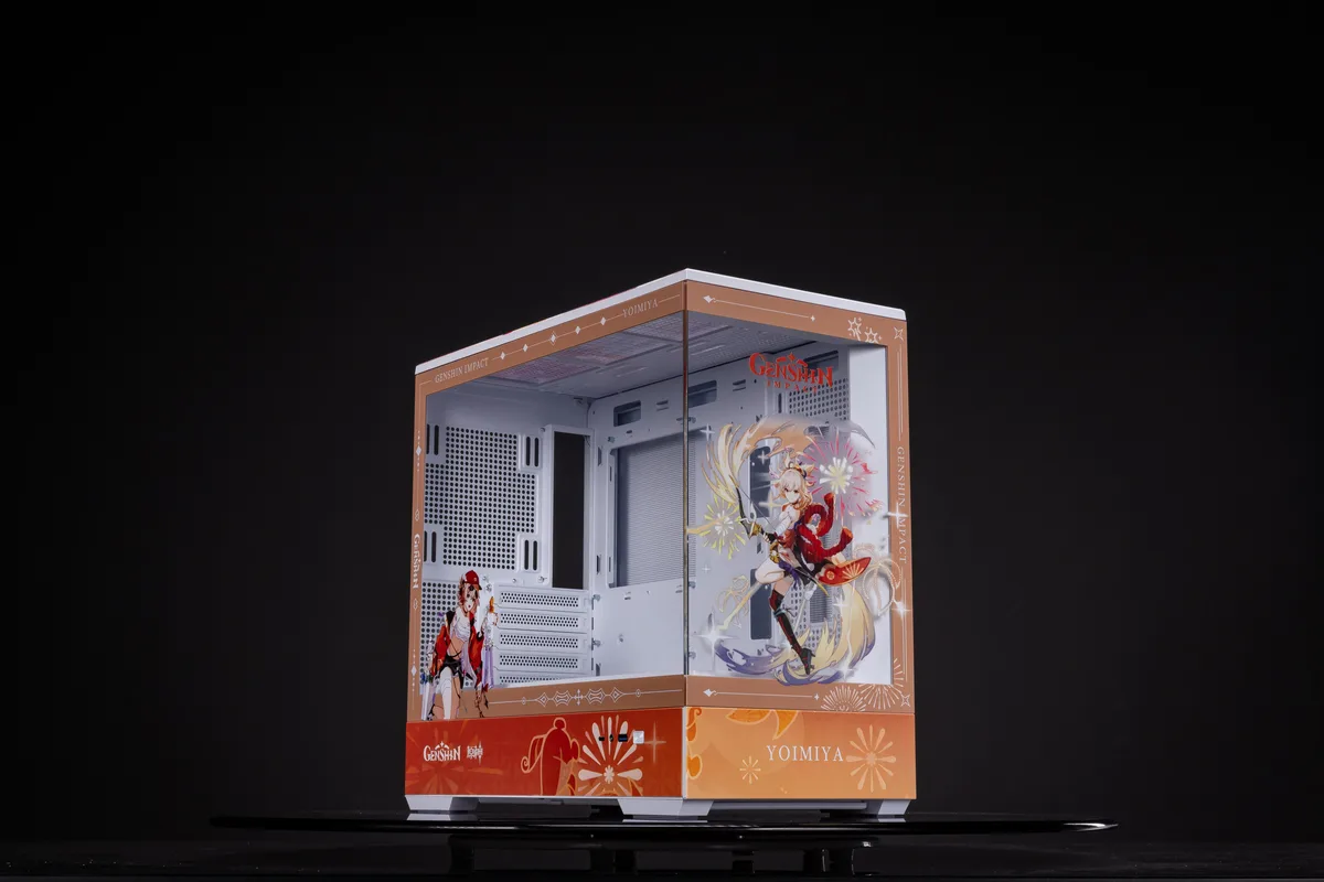 Corn Electronics Corn Electronics Bauhaus Micro-ATX ITX PC Case Genshin Impact Yoimiya Edition — product photo