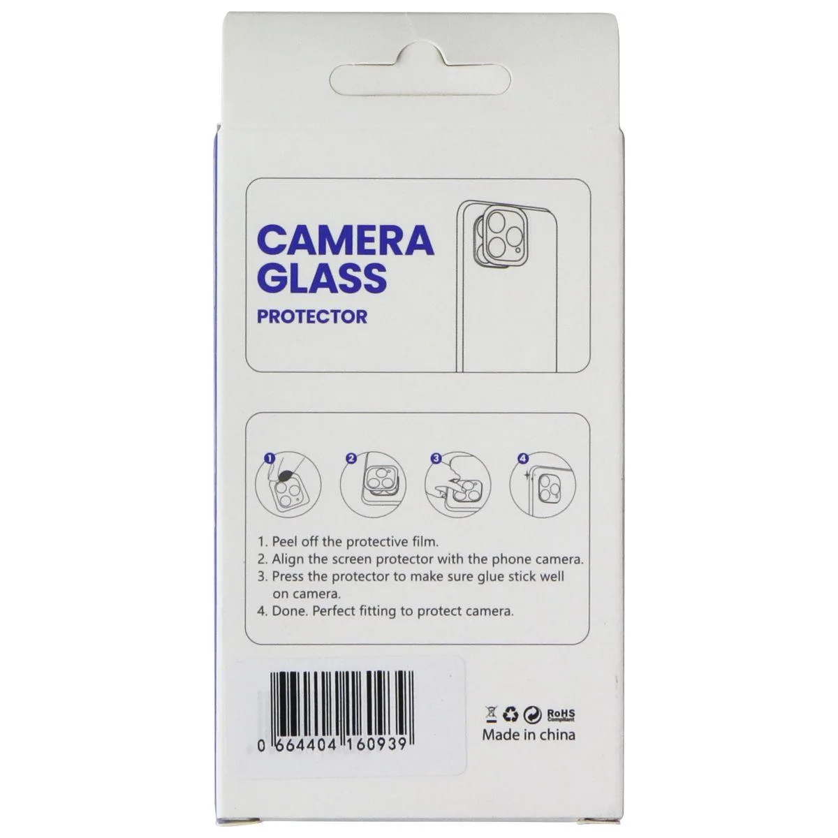 Lito Children’s Wear Lito Children's Wear Camera Glass Protector iPhone 14/14 Plus Black L-1364 — product photo