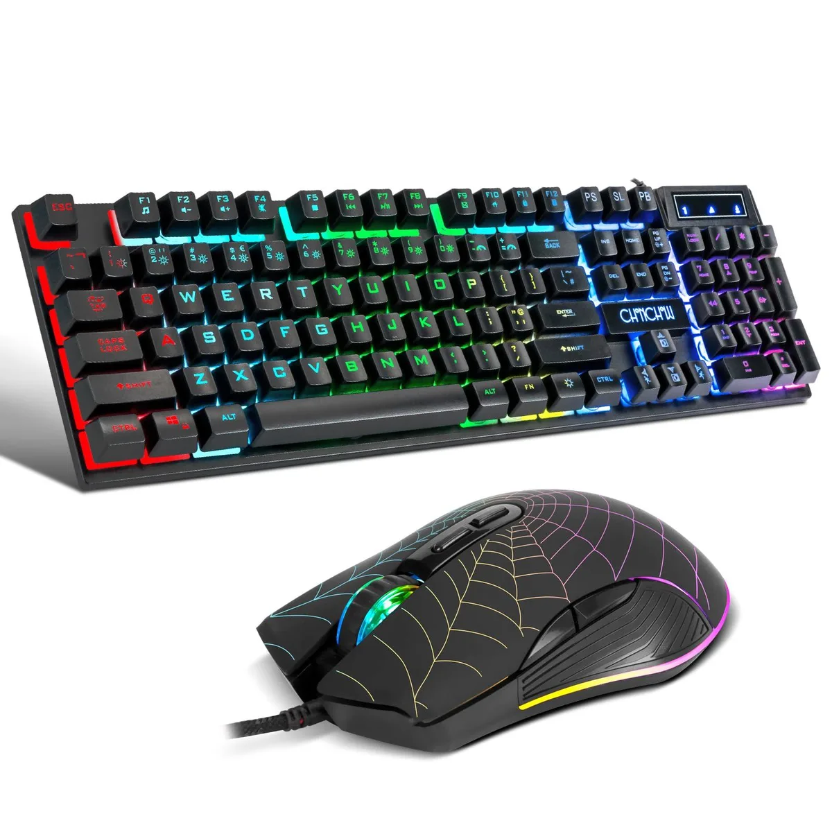  CHONCHOW Gaming Keyboard and Mouse 104 Keys Black RGB — product photo