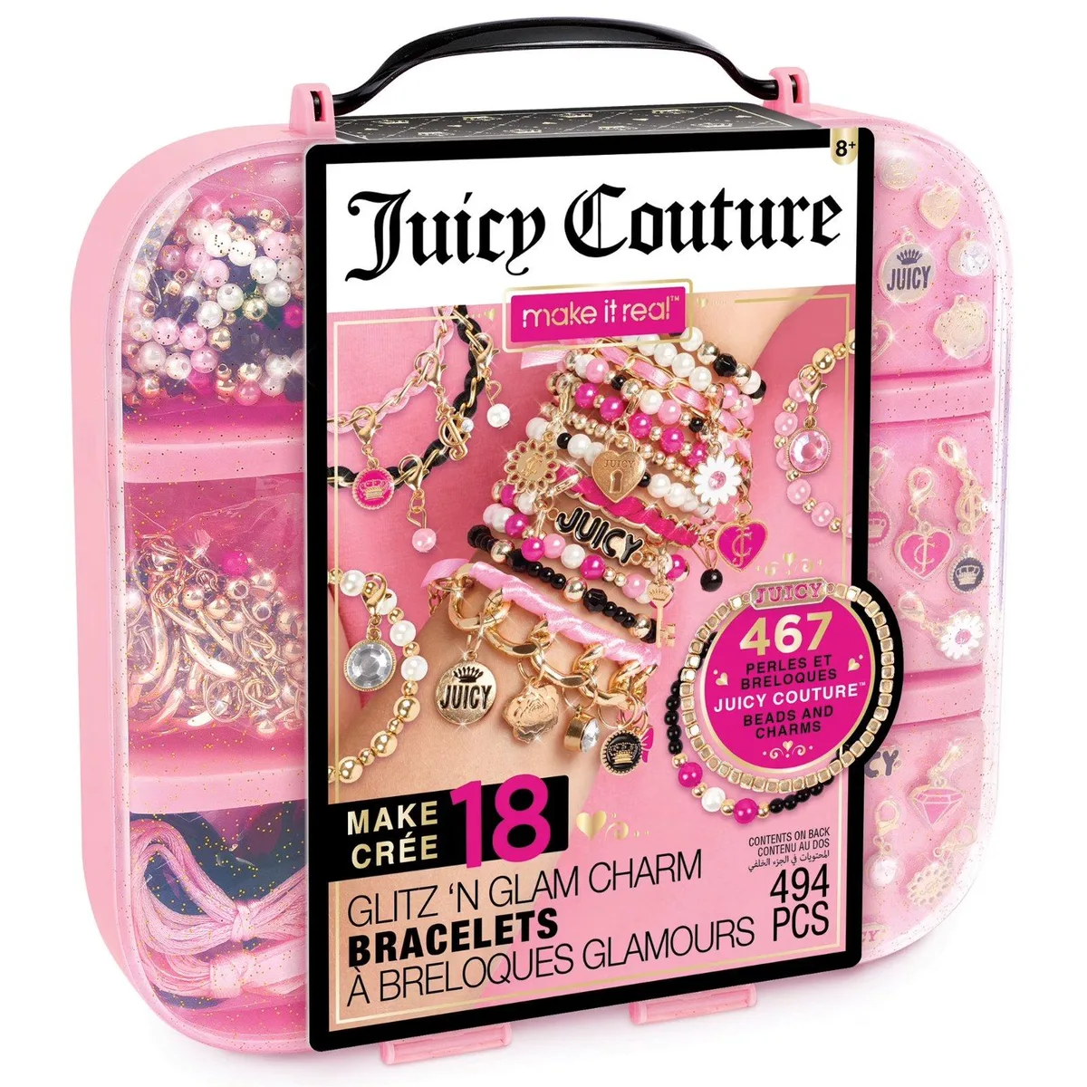 Make It Real Make It Real Juicy Couture Glitz N Glam Charm Bracelets 494pc DIY Kit — product photo