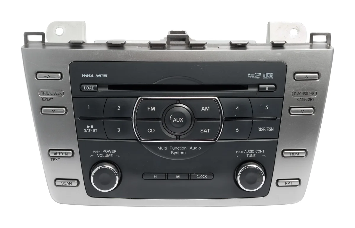 1 Factory Radio 1 Factory Radio GS4M669RXC Receiver 2009-2010 Mazda 6 AM FM 6-Disc CD MP3 — product photo