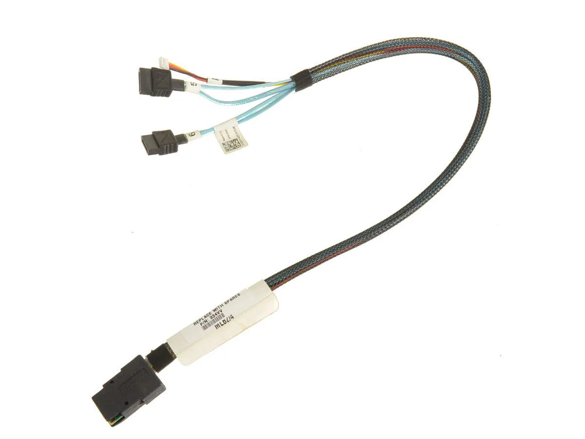 DELL DELL PowerEdge C6100 16 inch Mini-SAS to 2xSATA/AUX Cable 334VV — product photo