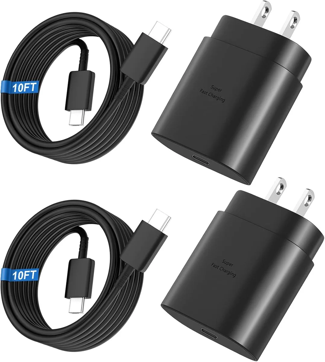 ONITOON ONITOON 25W USB-C Wall Charger with 10ft Cable 2-Pack — product photo
