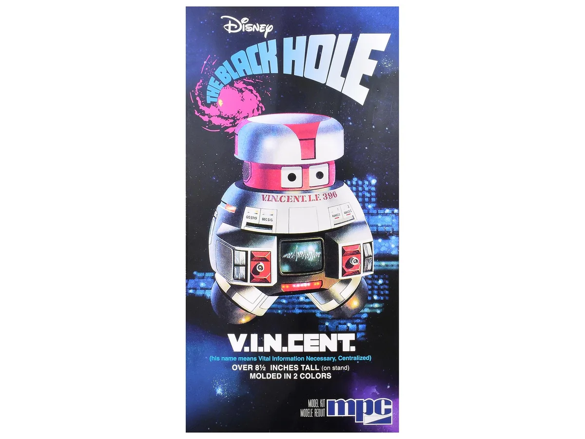 Mpc Mpc V.I.N.CENT. Robot "The Black Hole" 1/6 Scale Model Kit 74 Parts 8.5" Tall 1979 Movie — product photo