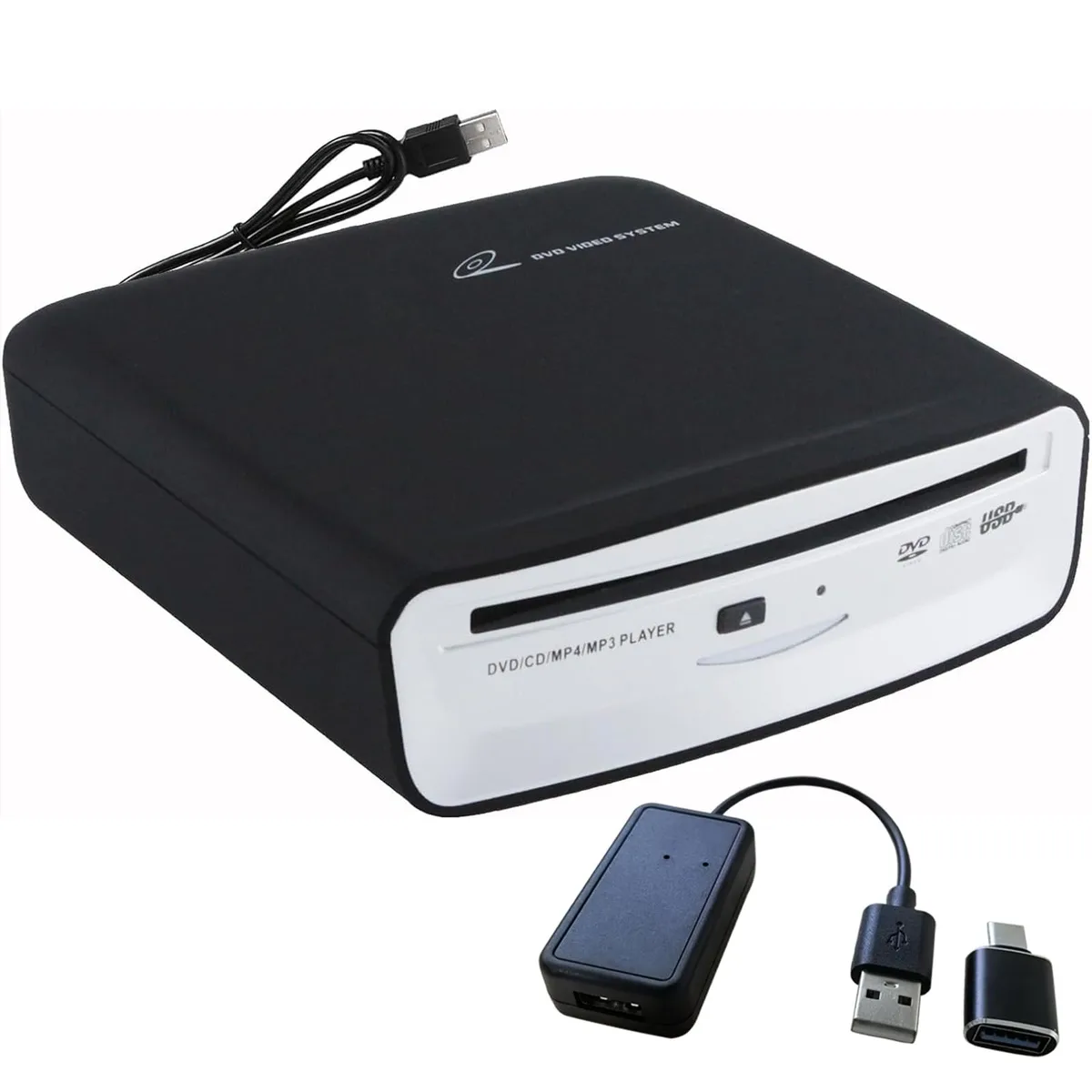 OAUW Portable CD Player with Bluetooth Decoder, Black — product photo