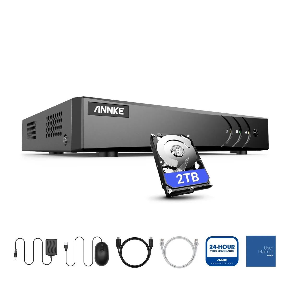 Annke Annke 16-Channel 5MP Lite 5-in-1 H.265+ DVR Video Recorder with 2TB Hard Disk — product photo