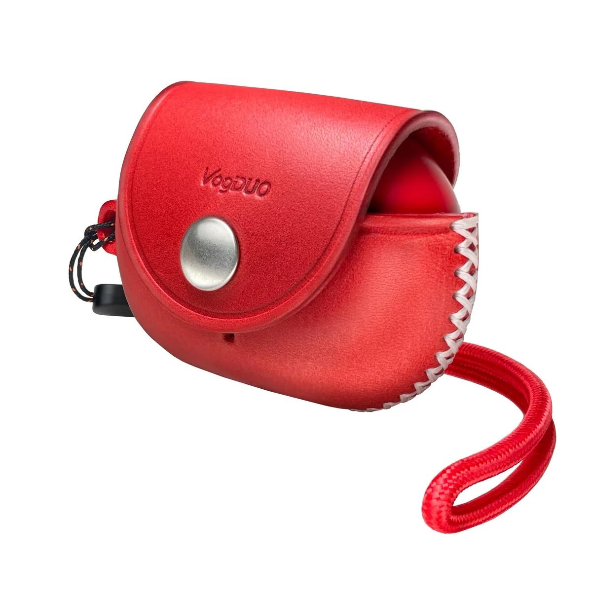 ALSEYE ALSEYE Genuine Leather Case for Beats Studio Buds Plus Red 2 in 1 accessory — product photo