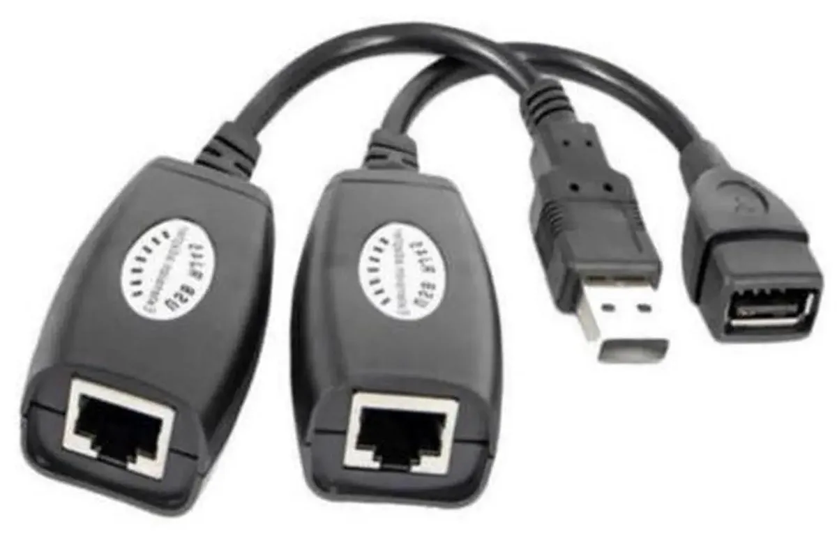 SMUGDESK SMUGDESK USB RJ45 Extender Adapter Over CAT5 LAN Cable 150ft — product photo