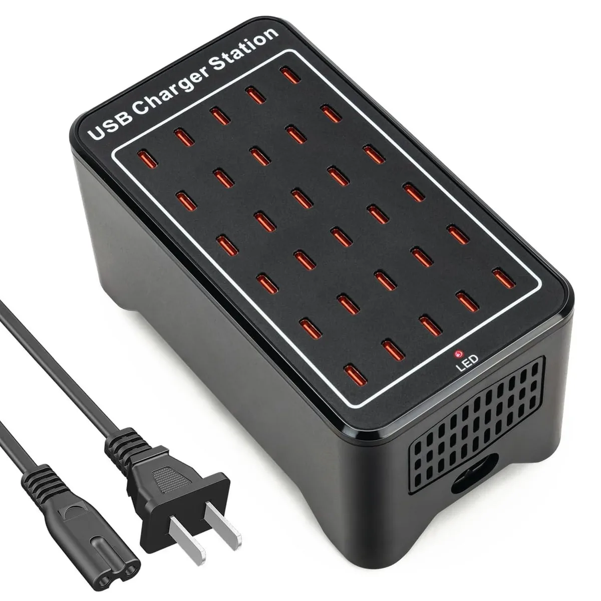 KEHIPI KEHIPI YFY-A75C 30-Port USB-C Charger 150W Black — product photo