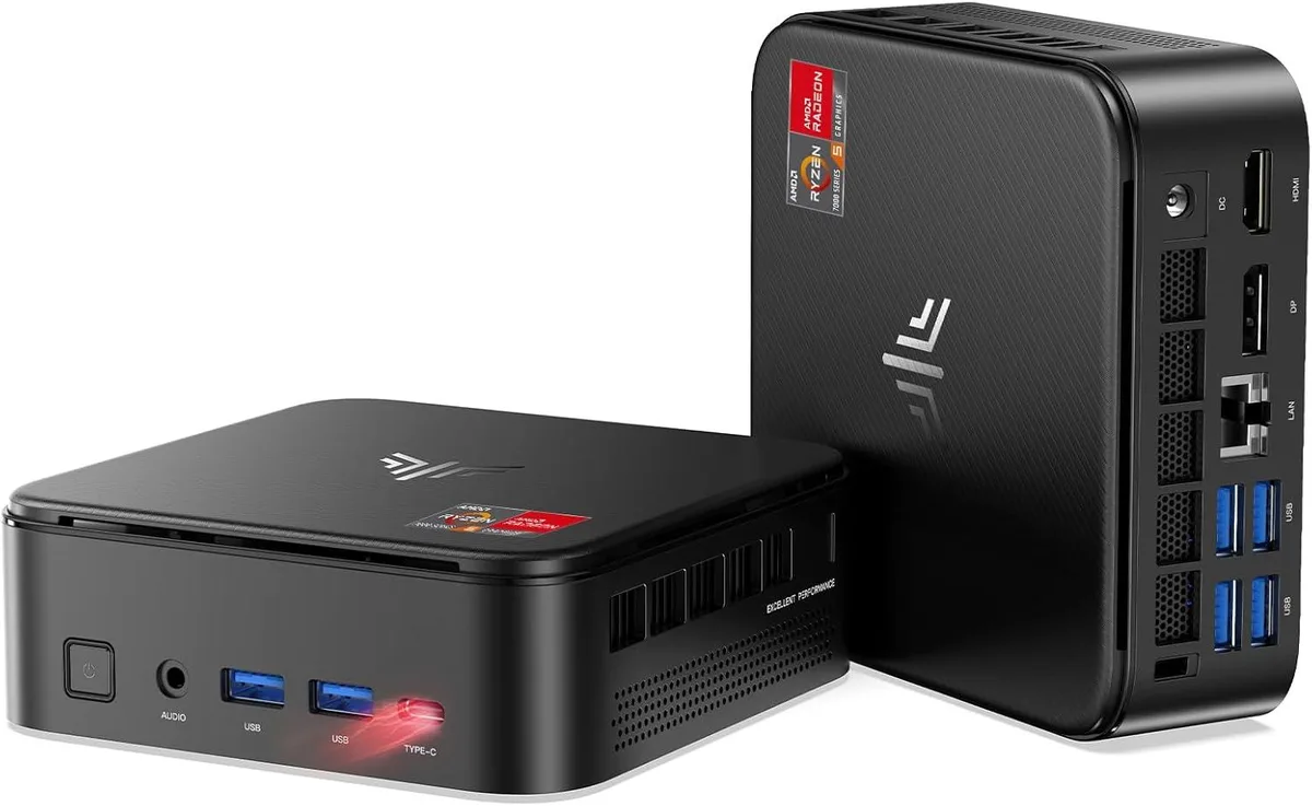 NIPOGI NIPOGI e3b barebone mini PC AMD Ryzen 7 7730U 16GB LPDDR4X 1TB SATA SSD — product photo