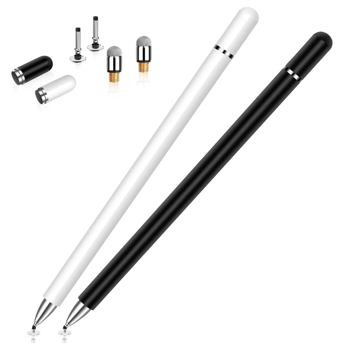  STYLUSHOME KZ-02 2-pack disc &amp; fiber tip stylus — product photo