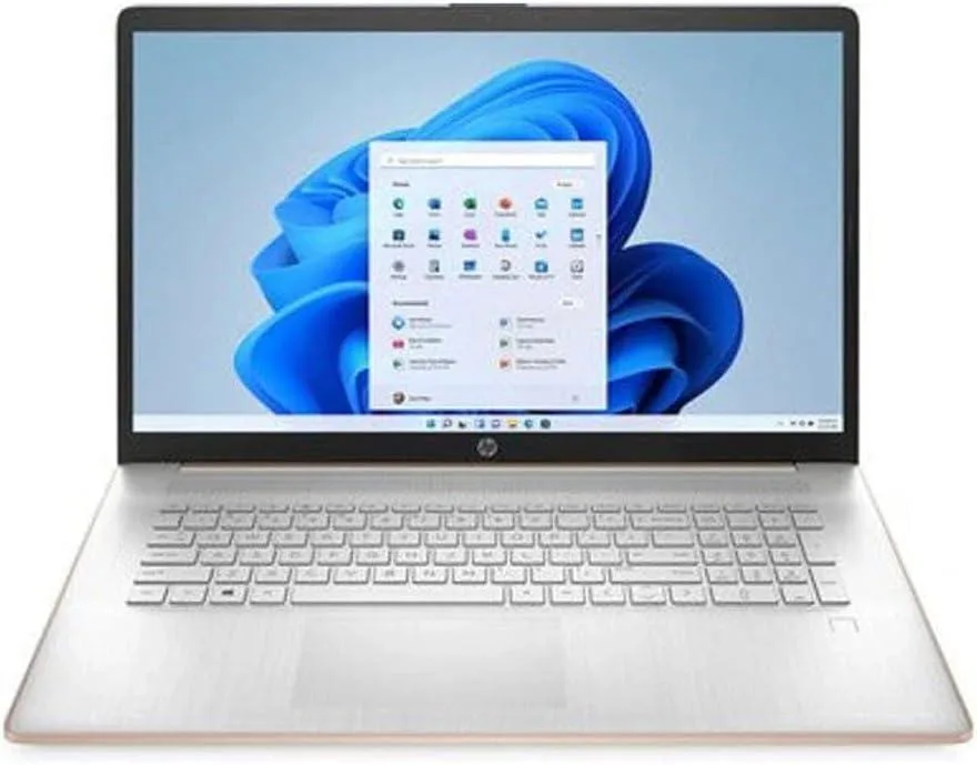 HP HP 17-cn0514nr laptop Intel Celeron N4500 16GB 256GB 17.3" HD+ Pale Rose Gold — product photo