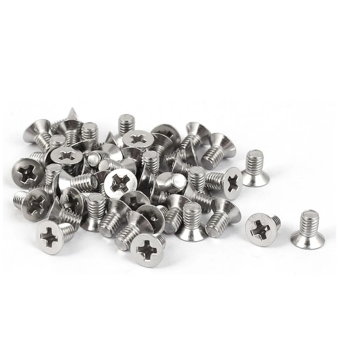 Unique-Bargains Unique-Bargains 50 Pcs M3x4mm 316 Stainless Steel Rim Screws — product photo