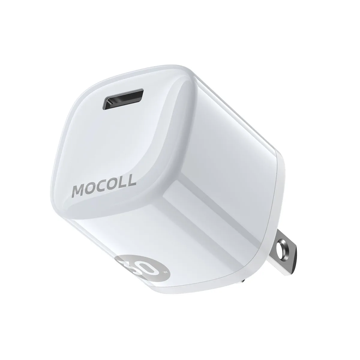  MOCOLL MFC-3002US 30W USB-C GaN Charger White — product photo