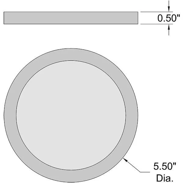 Access Lighting Access Lighting 20810 LED Disc Flush Mount Bronze Acrylic — product photo