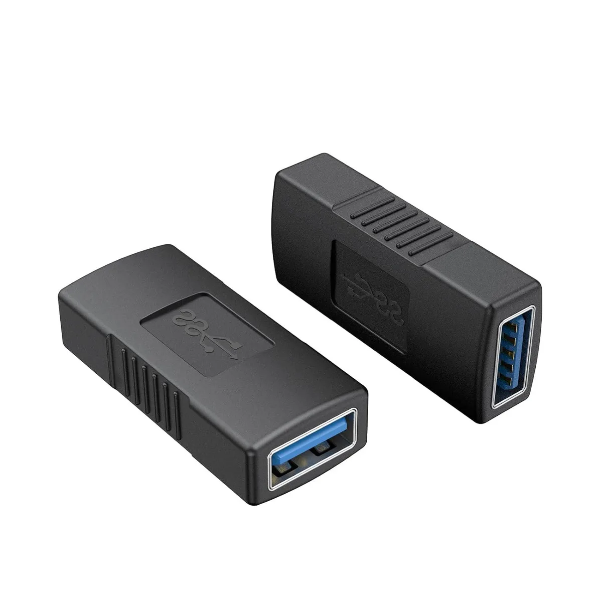 Zell Electronics Zell Electronics USB 3.0 A Female to Female Adapter 2 Pack Black — product photo