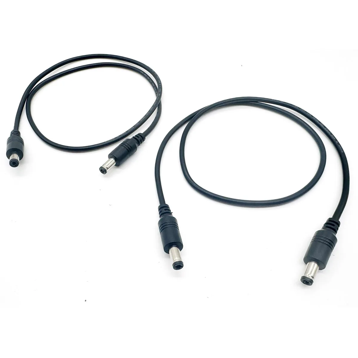  1185 5.5mm x 2.5mm to 5.5mm x 2.1mm DC power adapter cord 60cm 18AWG 2pcs — product photo