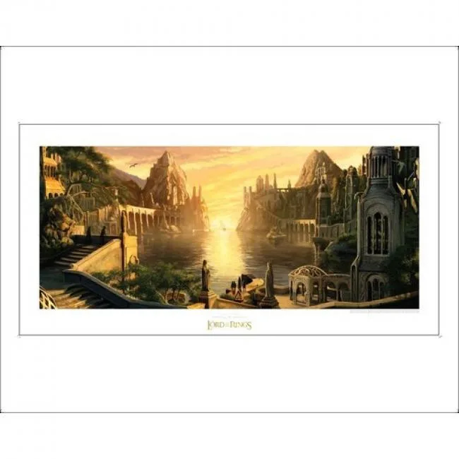 WETA WORKSHOP WETA WORKSHOP The Lord of the Rings Trilogy The Grey Havens Art Print Paper — product photo