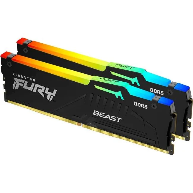 Kingston Technology Corp. Kingston Technology Corp. FURY Beast KF552C40BBAK2-64 64GB (2×32GB) DDR5 5200 CL40 desktop RAM — product photo