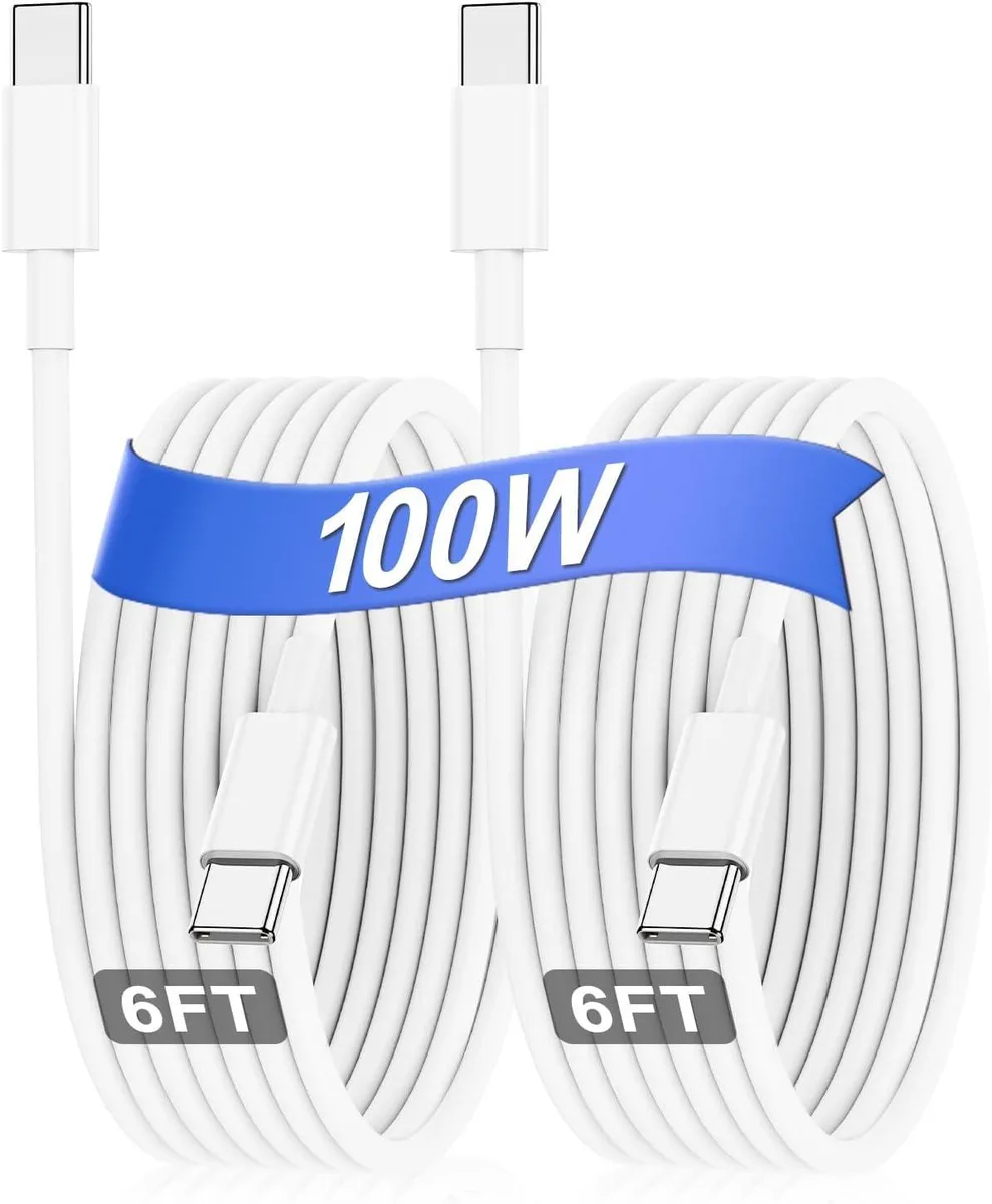  Hzevn Hzevn05 240W USB-C charger 2-pack 6ft — product photo