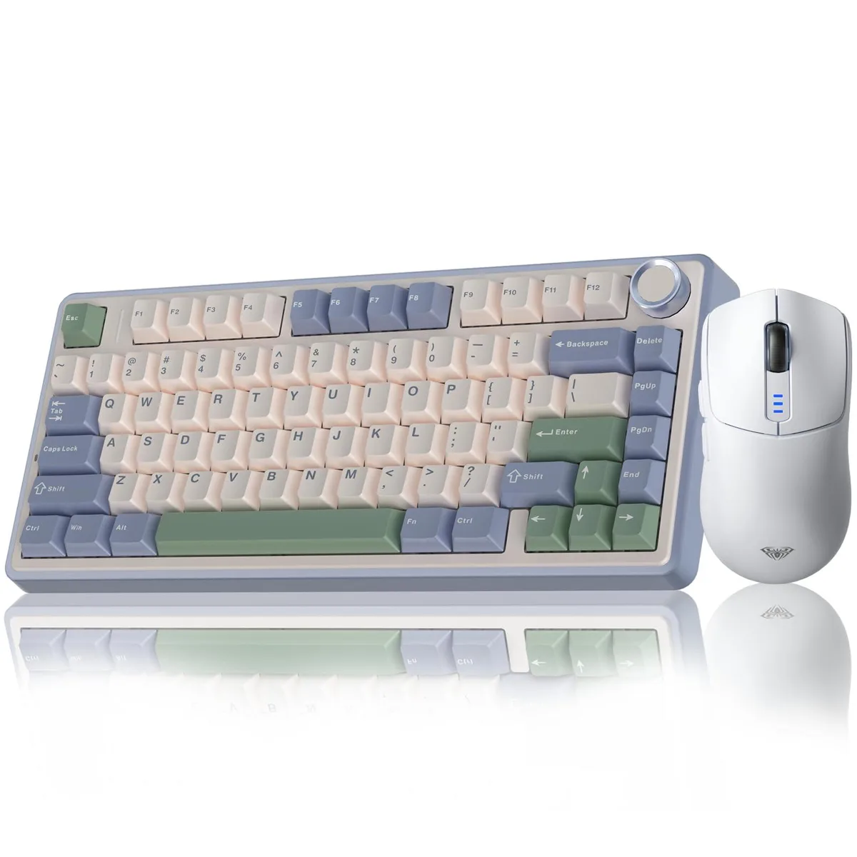 Vszerda Vszerda F75 75% Gasket Hot-Swap Keyboard + SC580 Mouse White — product photo