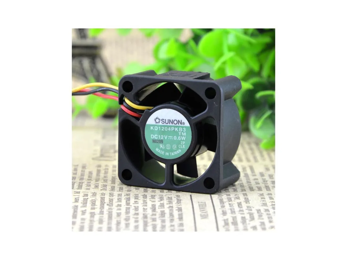 Fans Fans 4020 12V .6W KD1204PKB2 3-wire Ball case fan — product photo