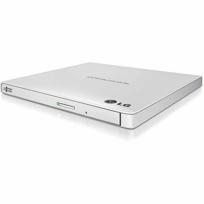 LG Electronics LG Electronics GP65NW60 DVD-RW 8X M-DISC Slim External USB White 9.5mm Tray — product photo