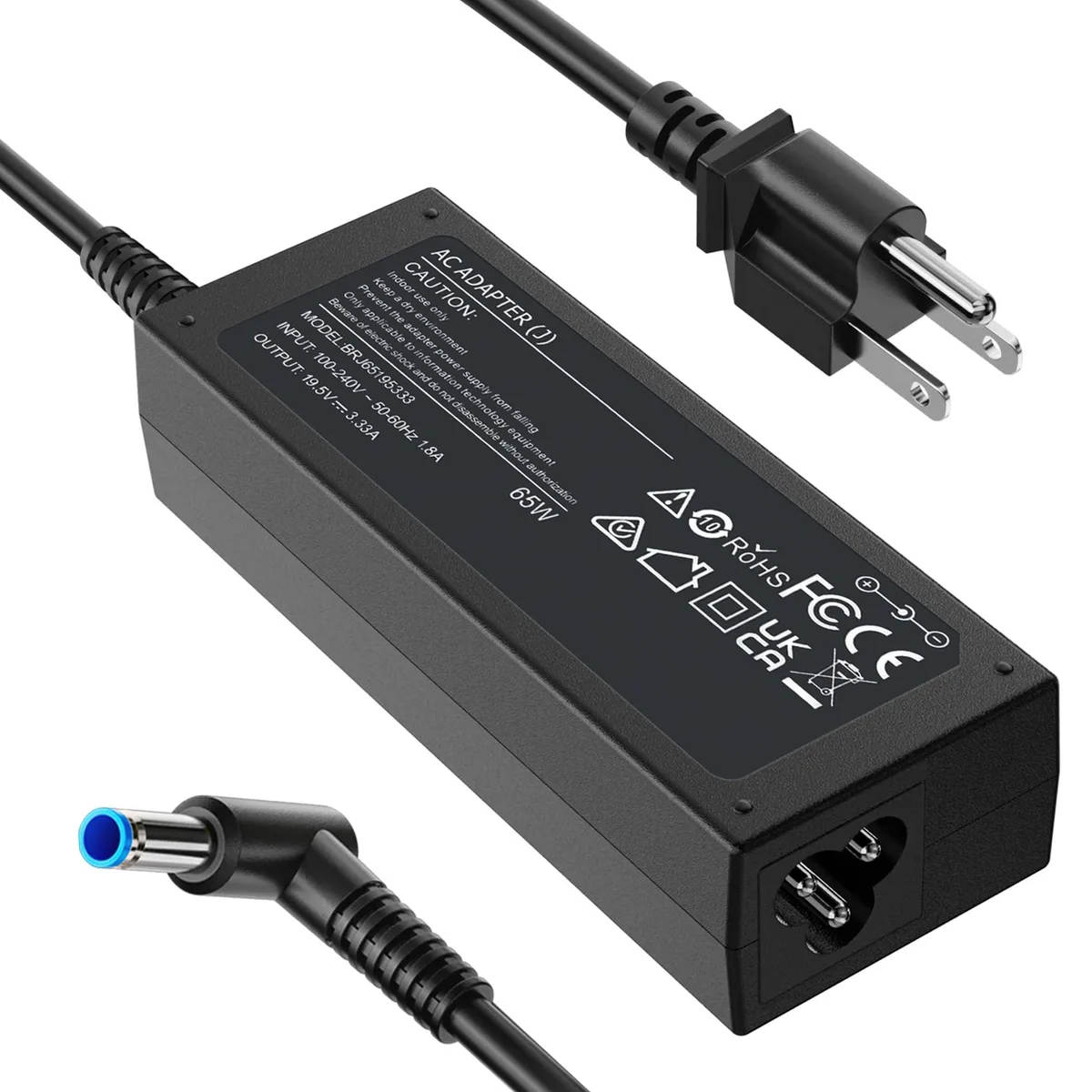  FUNNYERA BRJ65195333 65W 45W HP Blue Tip AC Adapter — product photo