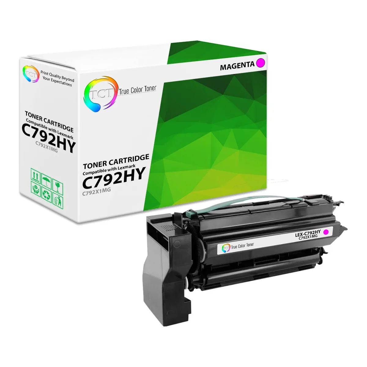 True Color Toner True Color Toner C792X1MG Magenta High Yield Toner Cartridge 20000 pages — product photo