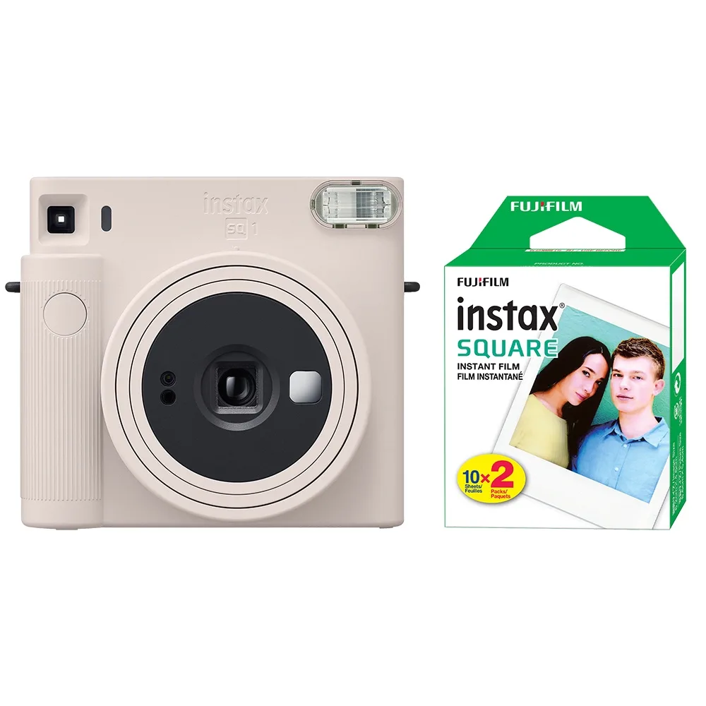 FUJIFILM FUJIFILM Instax Square SQ1 Chalk White film camera — product photo