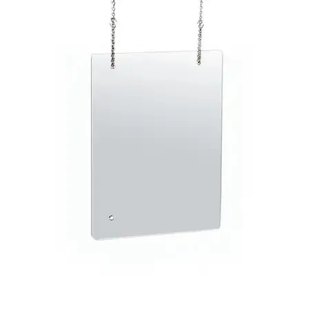 Clear acrylic plexiglass shield hanging panel transparent food serving equipment