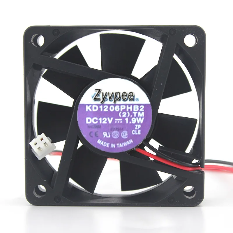 Zyvpee Zyvpee KD1206PHB2 60×15 mm 12 V 1.9 W 2-pin case fan — product photo