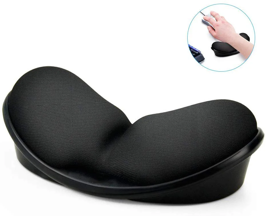 Werleo Werleo Memory Foam Wrist Rest Pad 13 x 7 cm Black — product photo