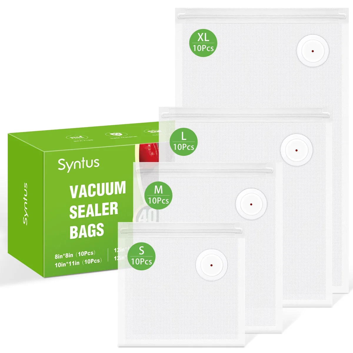  FoodSaver VSB30-A Vacuum Sealer Bags 40 Pcs S+M+L+XL — product photo