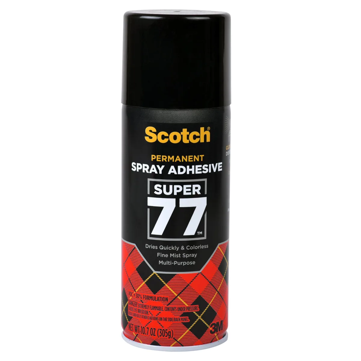Aerosol can of clear multipurpose spray adhesive, 10.7 oz